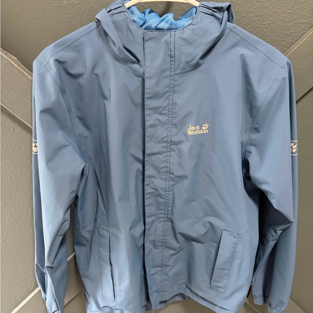 Jack Wolfskin Kids Blue Raincoat